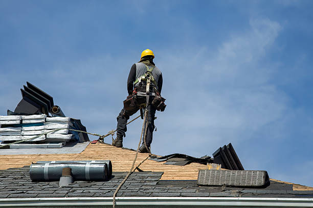 Professional Roof Replacement technician working in Hamer, ID